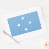 Federated Staaten of Micronesia Flag Rechteckiger Aufkleber (Umschlag)