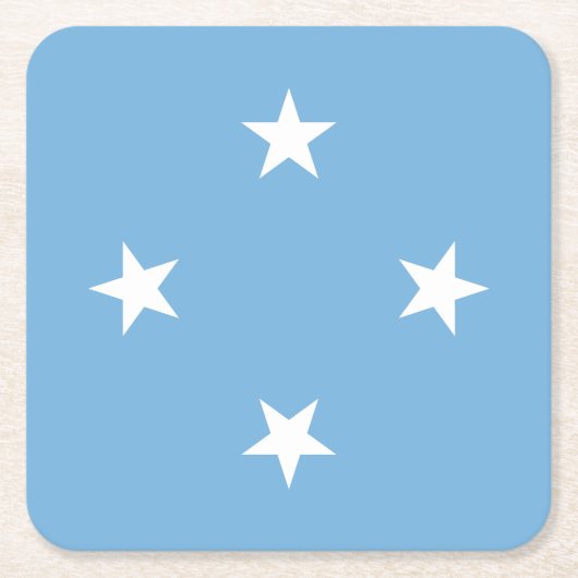 Federated Staaten of Micronesia Flag Rechteckiger Pappuntersetzer (Vorderseite)