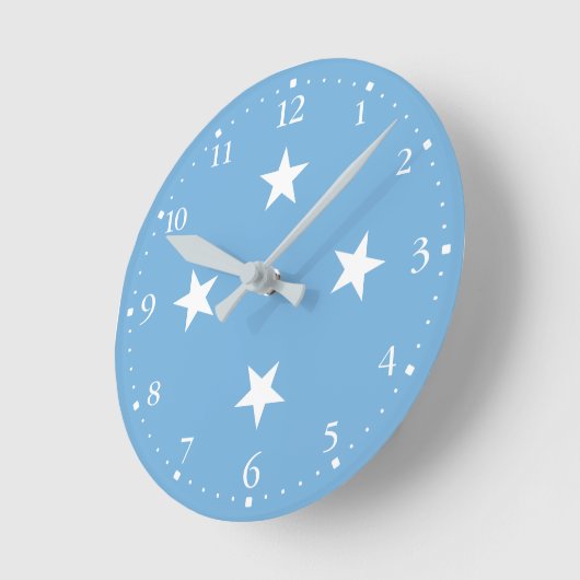 Federated Staaten of Micronesia Flag Runde Wanduhr (Winkel)