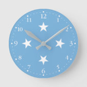 Federated Staaten of Micronesia Flag Runde Wanduhr (Vorderseite)