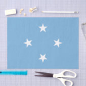 Federated Staaten of Micronesia Flag Seidenpapier (Handwerk)