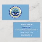 Federated Staaten of Micronesia Flag & Siegel Visitenkarte (Vorne/Hinten)