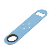 Federated Staaten of Micronesia Flag Speed Flaschenöffner (Rückseite Schrägansicht)