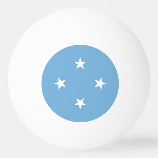 Federated Staaten of Micronesia Flag Tischtennisball (Rückseite)
