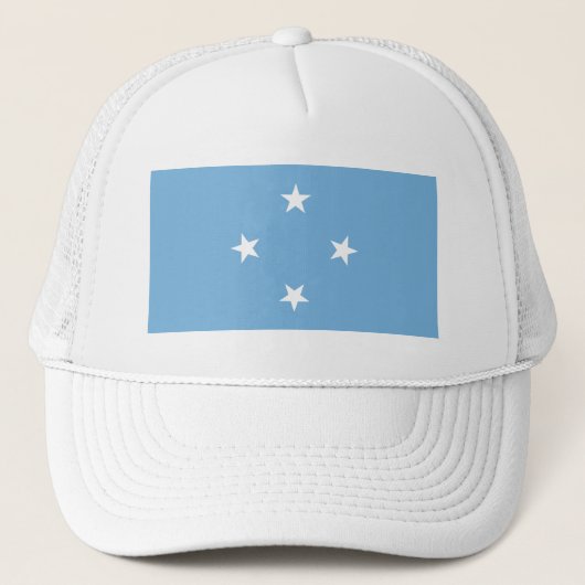 Federated Staaten of Micronesia Flag Truckerkappe (Vorderseite)