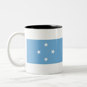 Federated Staaten of Micronesia Flag Zweifarbige Tasse