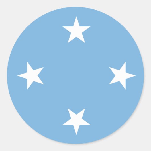 Federated Staaten of Micronesia Flags Sticker (Vorderseite)