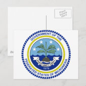 Federated Staaten of Micronesia FM Postkarte (Vorne/Hinten)