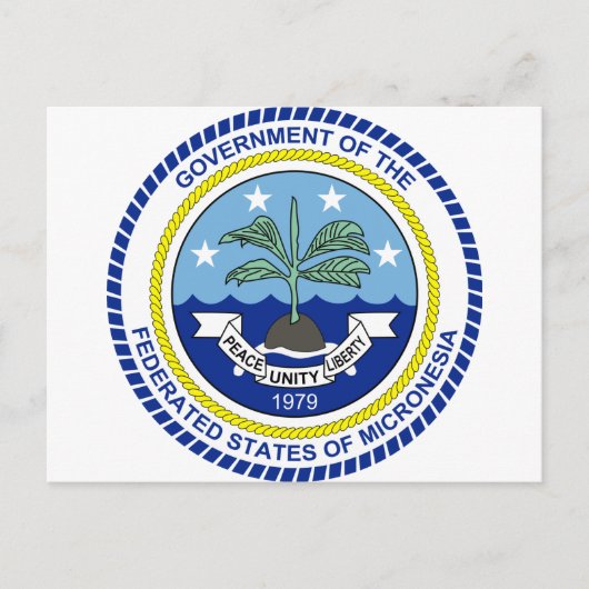 Federated Staaten of Micronesia FM Postkarte (Vorderseite)