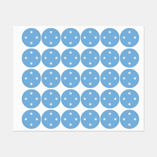 Federated States of Micronesia flag Etiketten (Blatt)