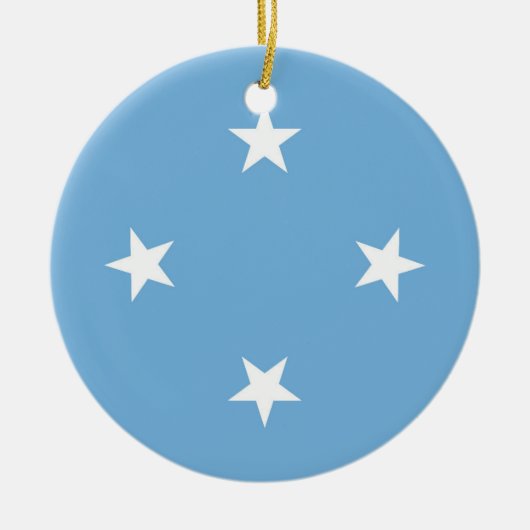 Federated States of Micronesia flag Keramik Ornament (Vorne)
