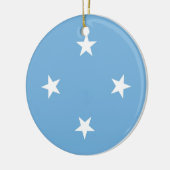 Federated States of Micronesia flag Keramik Ornament (Links)