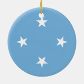 Federated States of Micronesia flag Keramik Ornament (Hinten)