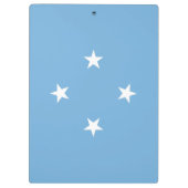 Federated States of Micronesia flag Klemmbrett (Rückseite)