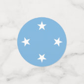 Federated States of Micronesia flag Konfetti (Klein Vorderseite)