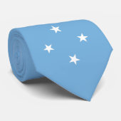 Federated States of Micronesia flag Krawatte (Gerollt)
