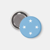 Federated States of Micronesia flag Magnet (Vorderseite/Rückseite)