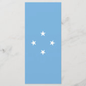 Federated States of Micronesia flag Menükarte (Vorderseite)