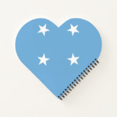 Federated States of Micronesia flag Notizblock (Rückseite)