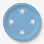 Federated States of Micronesia flag Pappteller (Vorderseite)