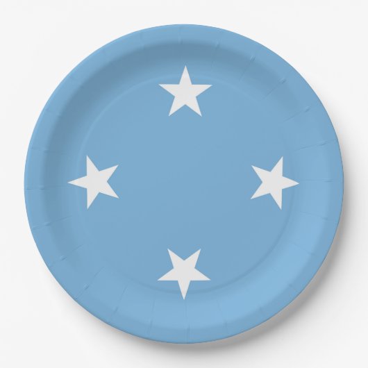 Federated States of Micronesia flag Pappteller (Vorderseite)