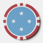 Federated States of Micronesia flag Pokerchips (Vorderseite)