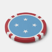 Federated States of Micronesia flag Pokerchips (Einzeln)