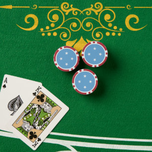 Federated States of Micronesia flag Pokerchips