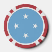 Federated States of Micronesia flag Pokerchips (Rückseite)