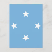 Federated States of Micronesia flag Postkarte (Vorderseite)