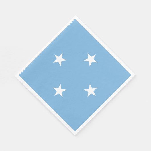 Federated States of Micronesia flag Serviette (Ecke)