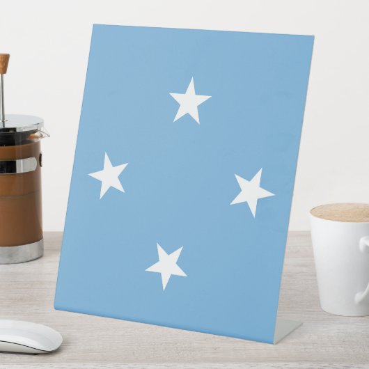 Federated States of Micronesia flag Sockelschild (In Situ)