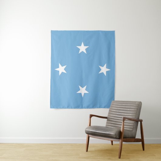 Federated States of Micronesia flag Wandteppich (Beispiel)