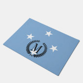 Federated- States of Micronesiaflagge Fußmatte (Schrägansicht)
