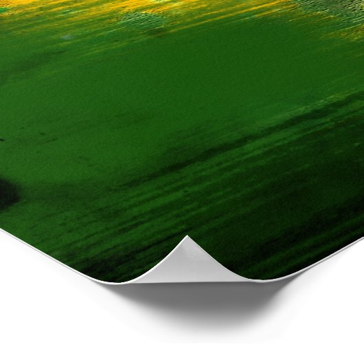 Federative Republic of Brazil flag Poster (Ecke)