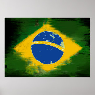 Federative Republic of Brazil flag Poster