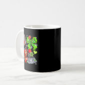 Federball-Ausrüstung Weihnachten Spieler Team Bunt Kaffeetasse (Vorderseite Links)