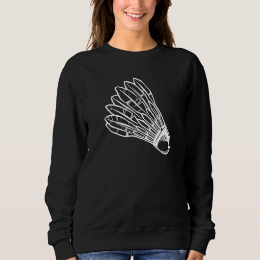 Federball Badminton Liebe Team Spieler Trainer Sweatshirt (Vorderseite)