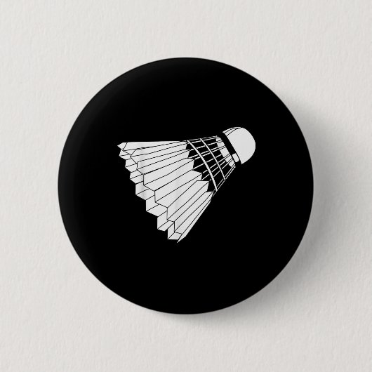 Federball Badminton Shuttlecock wirklich mögen Button (Vorderseite)
