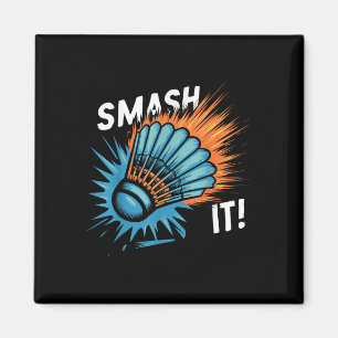 Federball-Badminton-Spiel  Magnet
