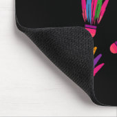 Federball Bunte Spieler Mann Frau Mousepad (Ecke)