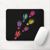 Federball Bunte Spieler Mann Frau Mousepad (Mit Mouse)
