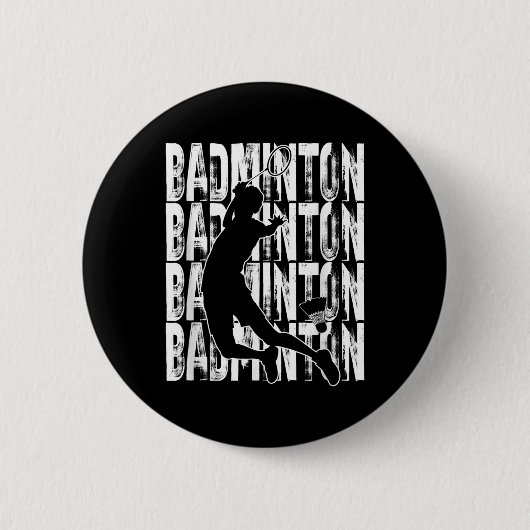 Federball-Enthusiasten Thema Grafikdesign  Button (Vorderseite)