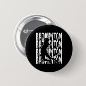 Federball-Enthusiasten Thema Grafikdesign  Button (Vorne & Hinten)