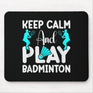 Federball Schläger Badminton Spieler 3 Mousepad