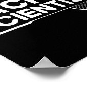 Federball-Schläger-Wissenschaftler Badminton  Poster (Ecke)