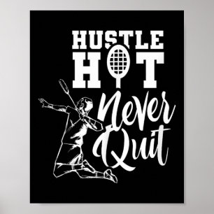 Federball Sport Spieler Shuttlecock Liebhaber  Poster