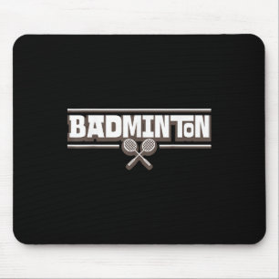Federballschläger - Lustiger Federballspieler Mousepad