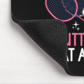 Federballspieler Shuttle Zerschmettert Den Wettbew Mousepad (Ecke)
