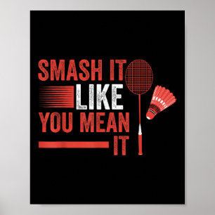 Federballspielerin poster